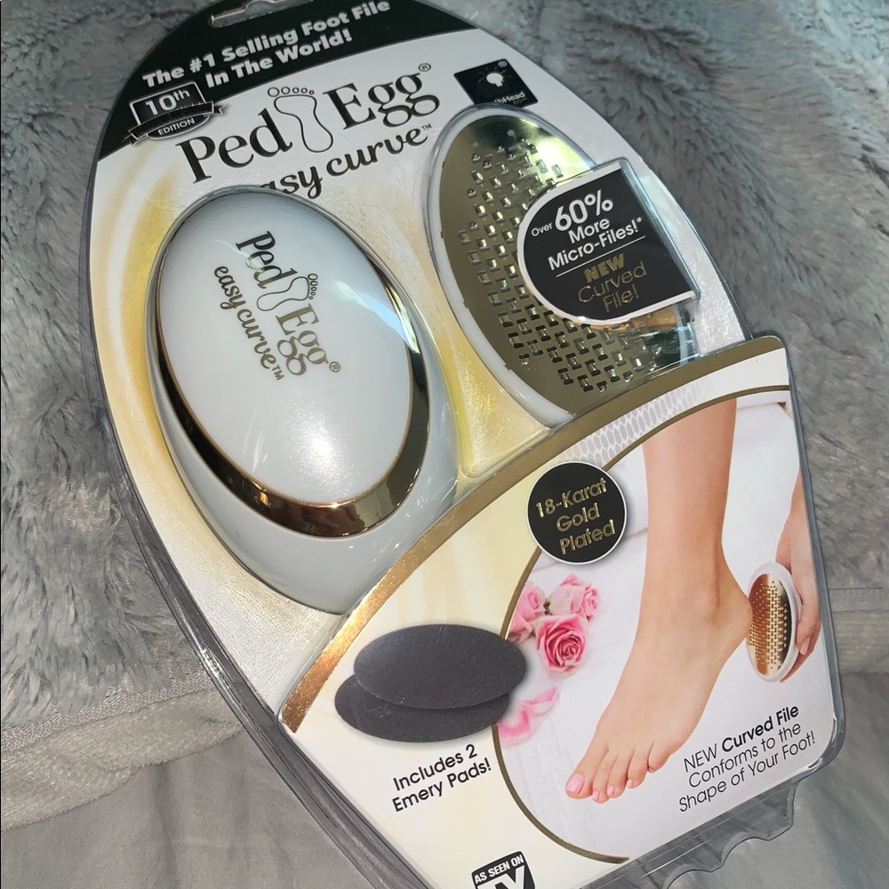 Ped Egg Foot File Gold